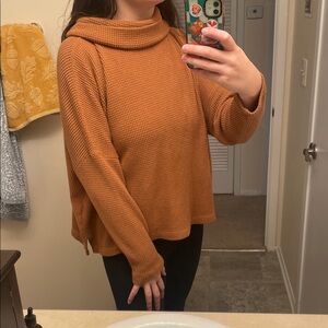 Old Navy Women's Cowl Neck Sweater in Rich Tan